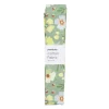 Ferdigklippet stoffstykke 100×70 cm – store blomster på blågrønn bunn