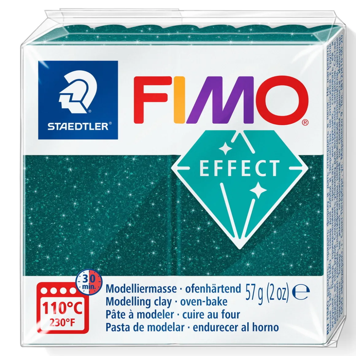 Fimo effect galaxy modelleire 57 g – green 562