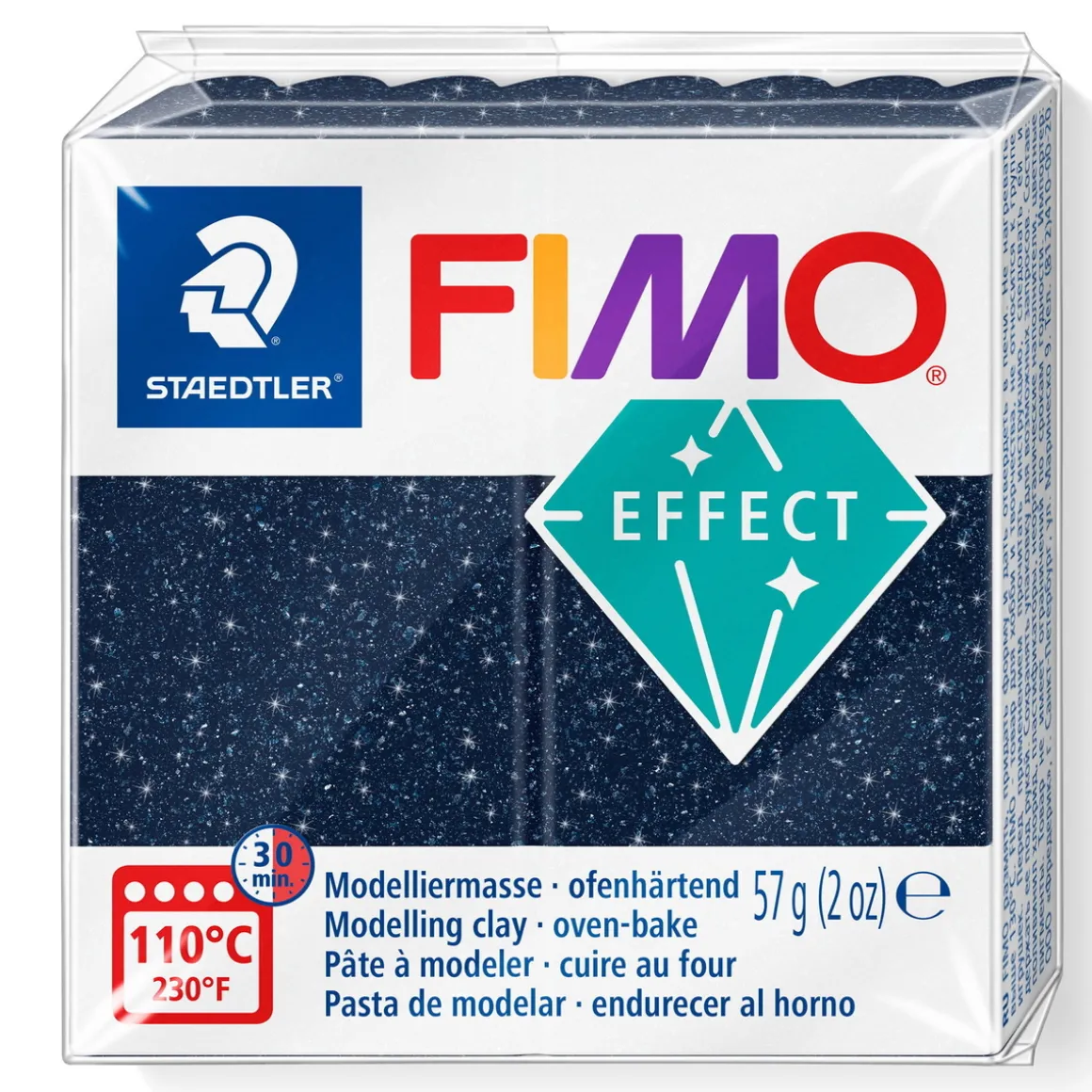 Fimo effect galaxy modelleire 57 g – blue 352