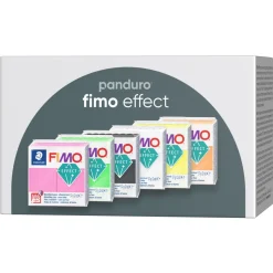 Fimo Effect 6×57 gram Fimo-leire i livfulle fargeblandinger