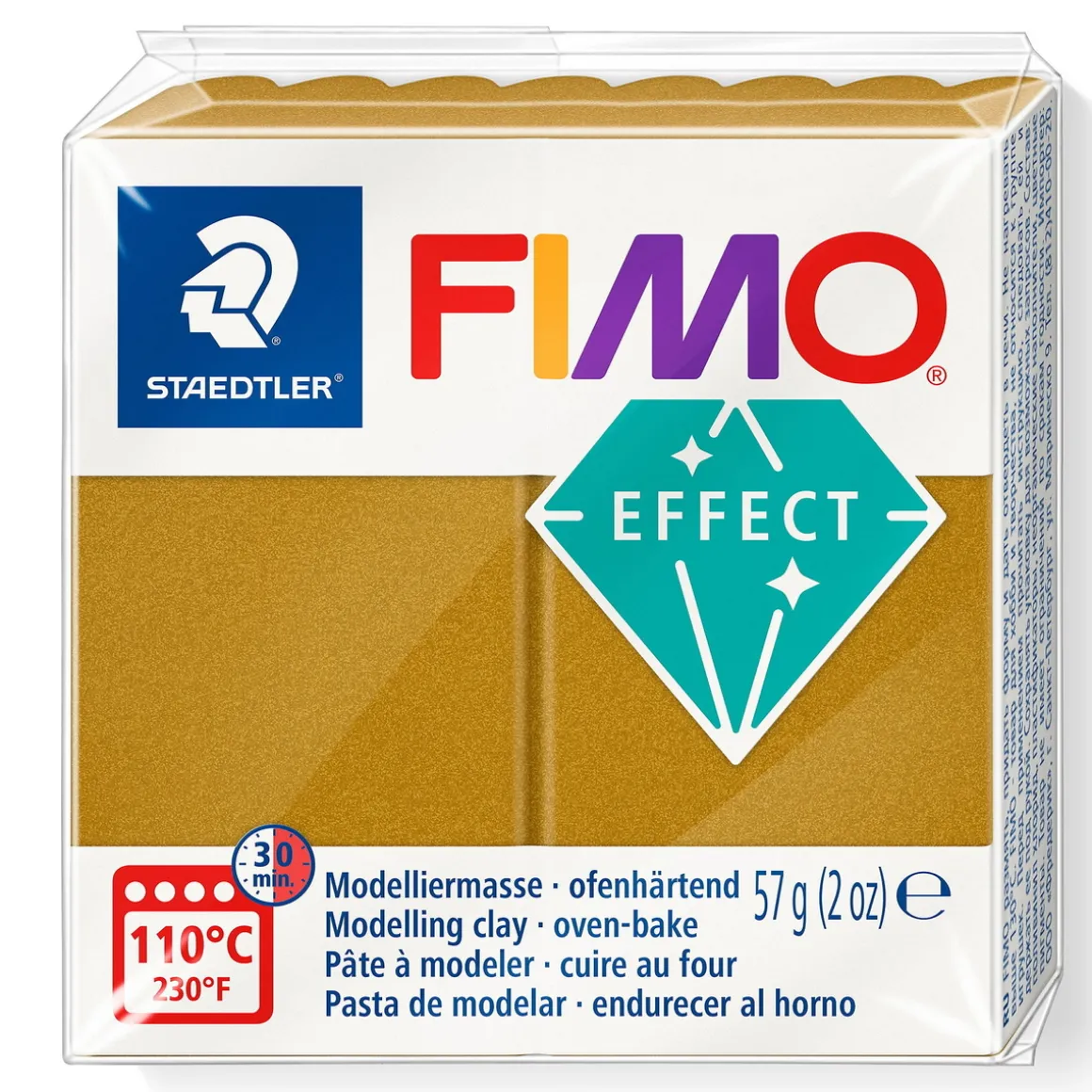 Fimo effect metallic modelleire 57 g – gold 11