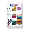Fimo Effect Sparkle 12×25 gram – metallic, glitter og glinsende leirer