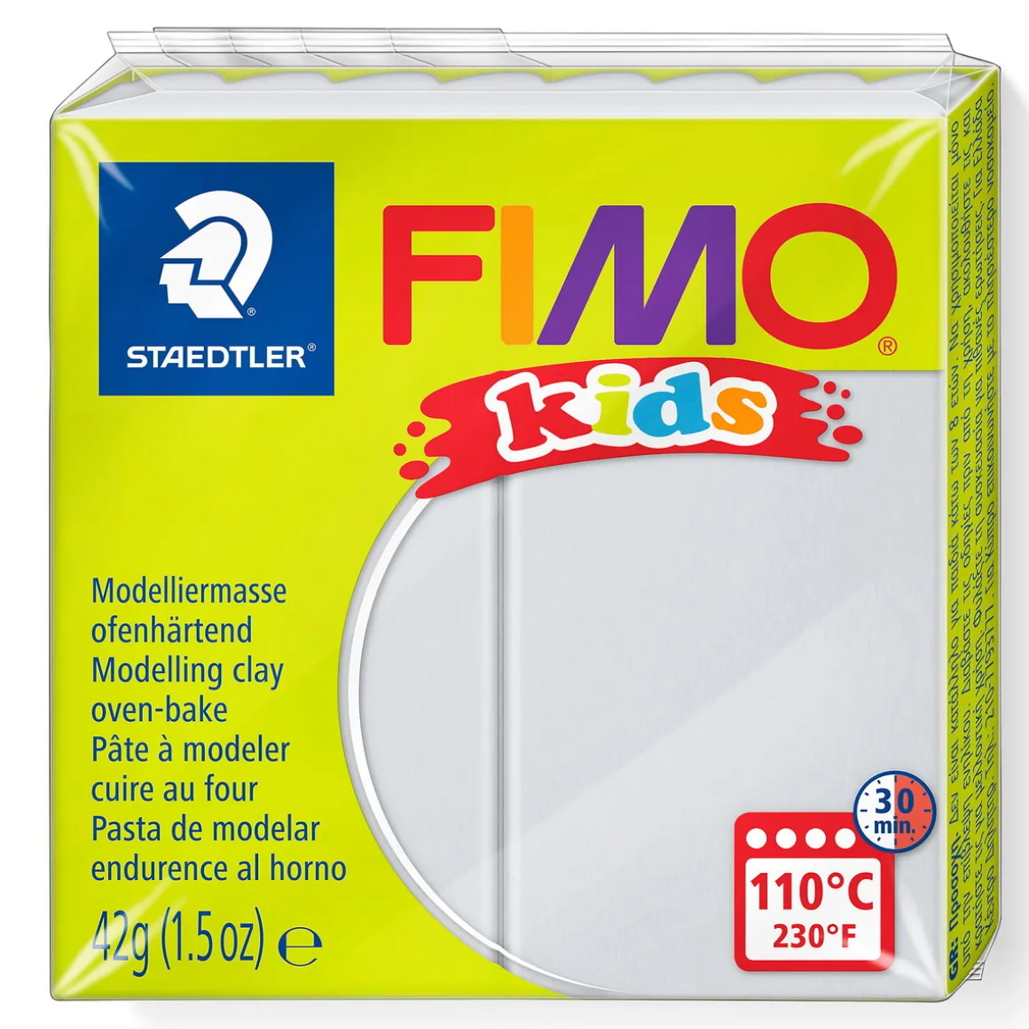 Fimo kids lysegrå 42 g
