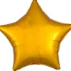 Folieballong Ø45 cm – gullfarget stjerne