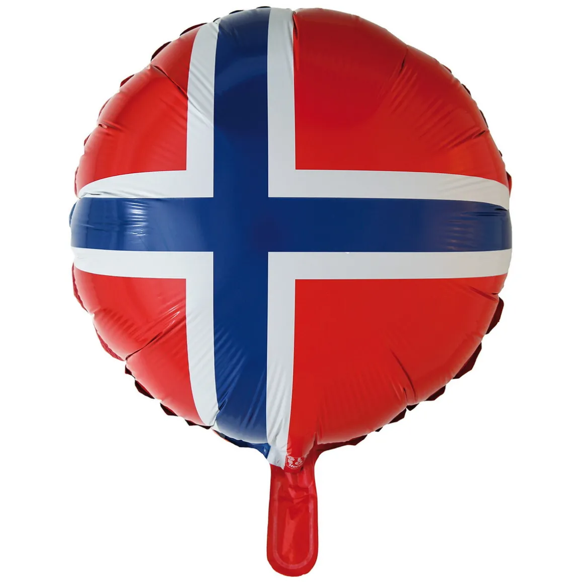 Folieballong 46 cm i diameter – Norge / norsk flagg