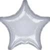 Folieballong Ø45 cm – sølvfarget stjerne