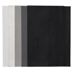 Fuskelær fremstilt av polyuretan – 15×21 cm, 5-pakning svart