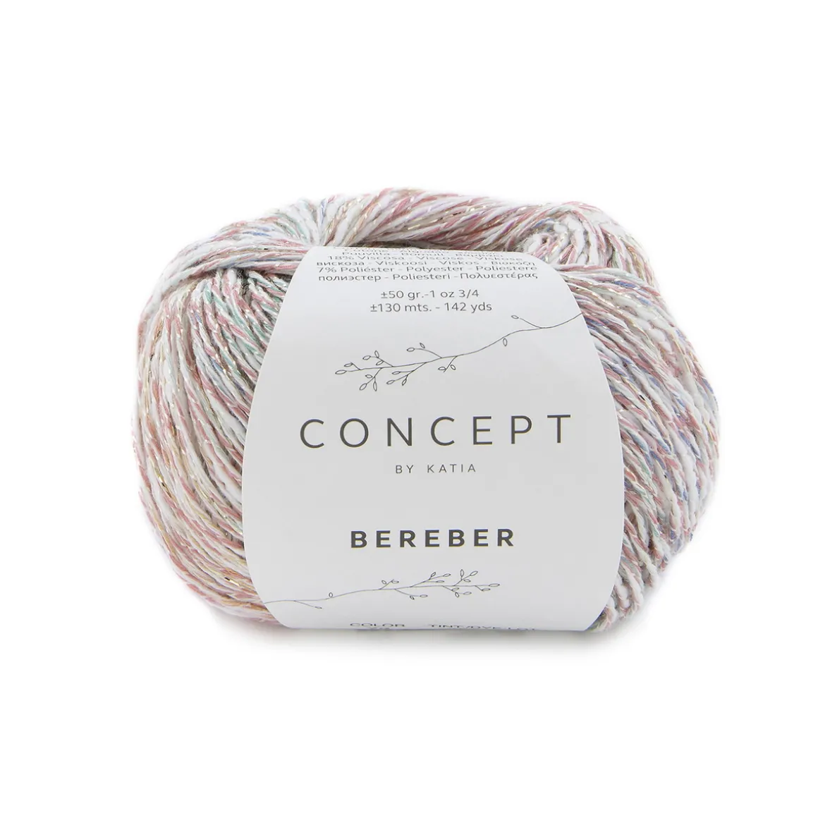 Garn Bereber 50 g rosa