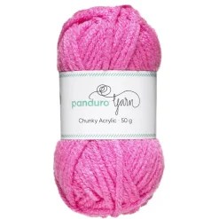 Garn Chunky Acrylic 50 g rosa
