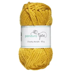 Garn Chunky Acrylic 50 g sennep