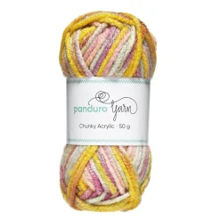Garn Chunky Acrylic 50 g summer pastell multi