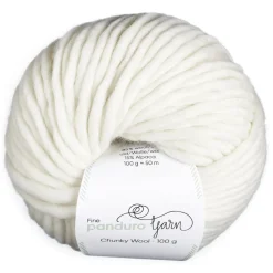 Garn Chunky Wool 100g creme