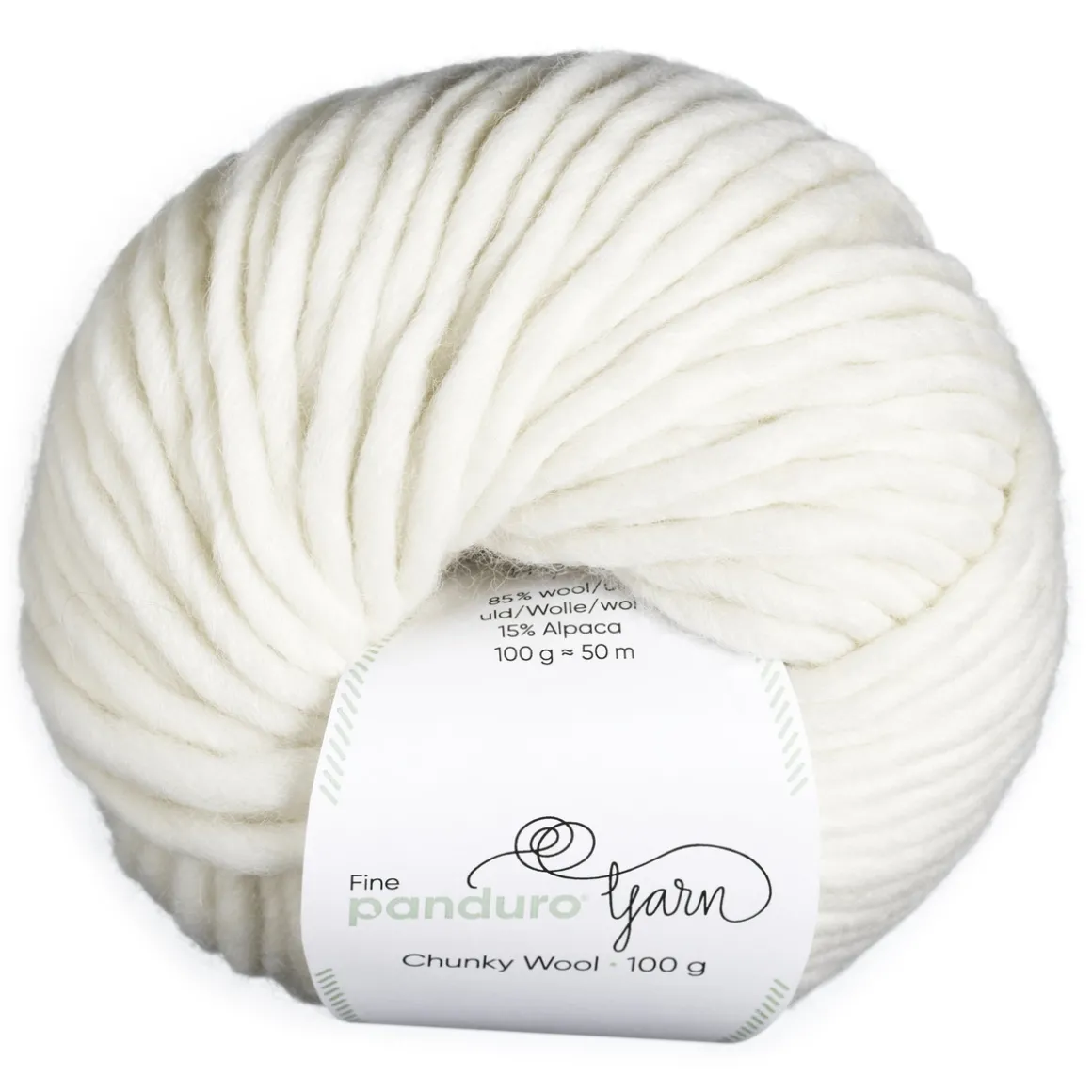 Garn Chunky Wool 100g creme