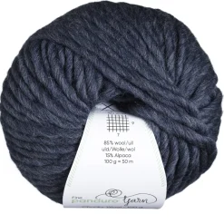 Garn Chunky Wool 100g jeansblå
