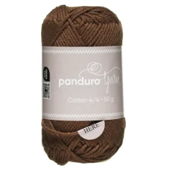 Garn Cotton 4/4 50 g brun