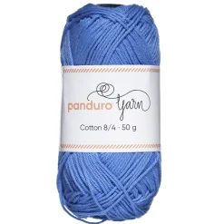Garn Cotton 8/4 50 g isblå