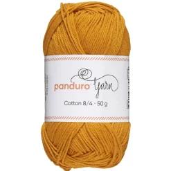 Garn Cotton 8/4 50 g løvegul