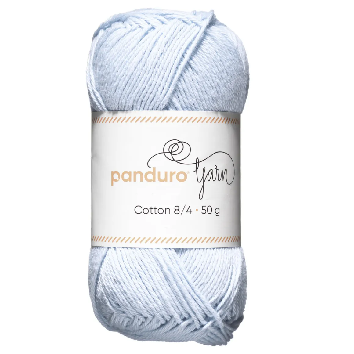 Garn Cotton 8/4 50g Lysblå