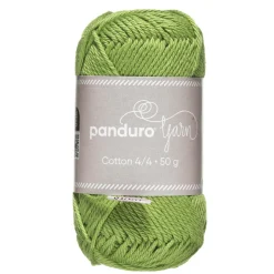 Garn Cotton 4/4 50 g lysegrønn