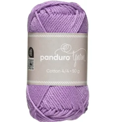 Garn Cotton 4/4 50 g lyselilla