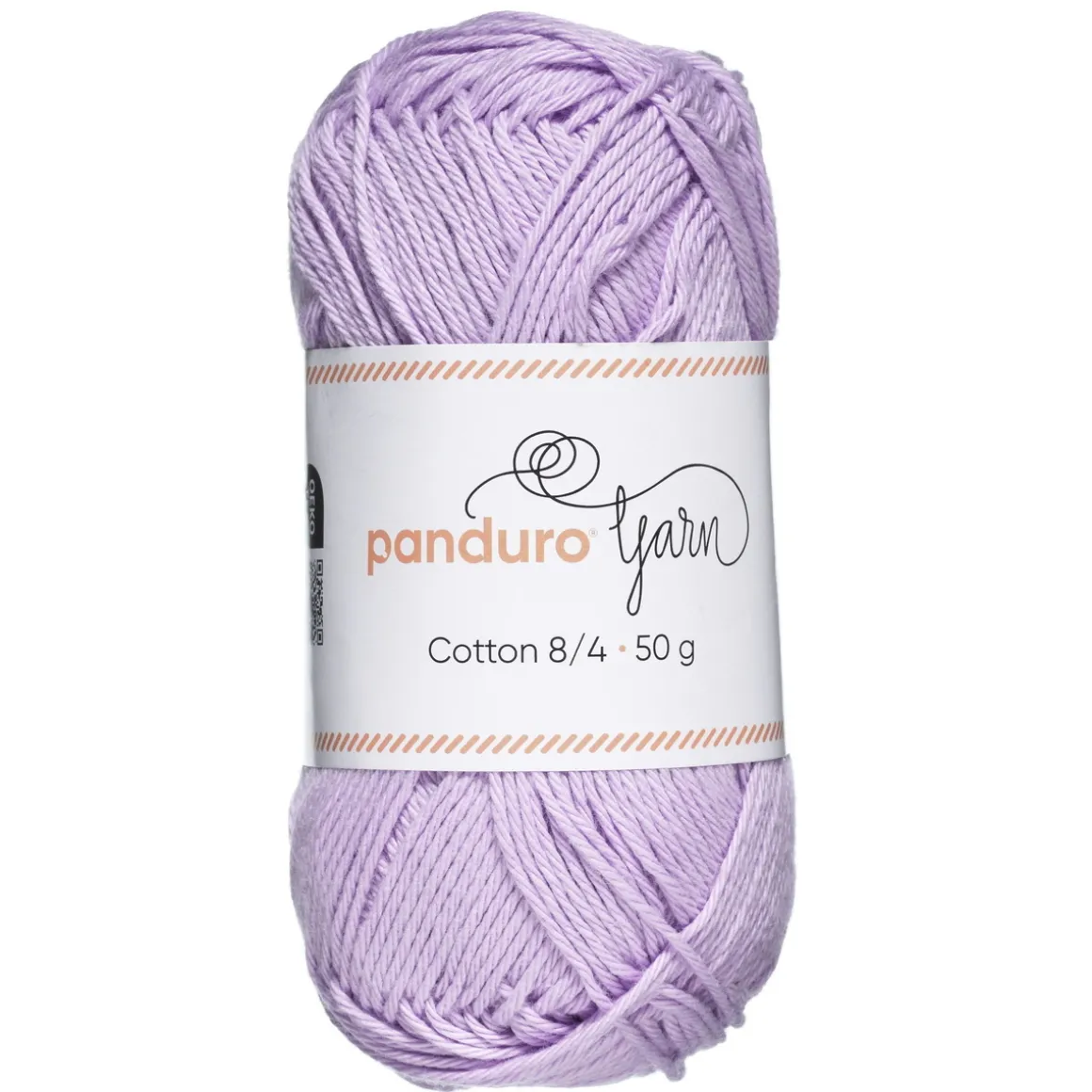 Garn Cotton 8/4 50 g lys lilla