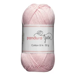 Garn Cotton 8/4 50 g lys rosa