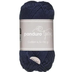 Garn Cotton 4/4 50 g marineblå