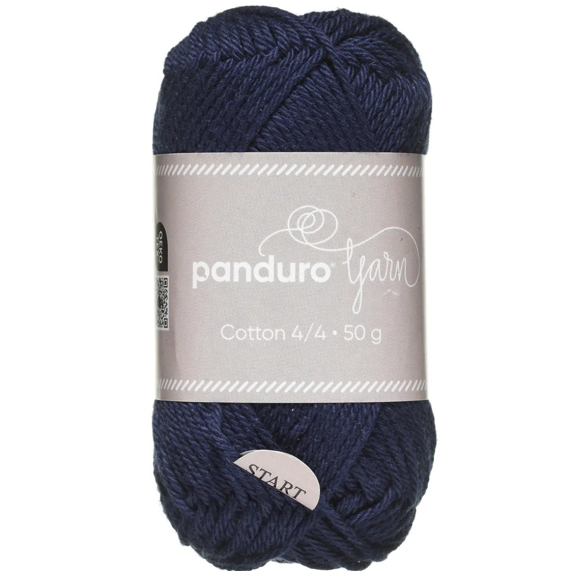 Garn Cotton 4/4 50 g marineblå