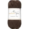 Garn Cotton 8/4 50g Mørkbrunt