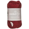 Garn Cotton 4/4 50 g mørkerød