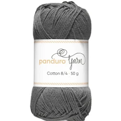 Garn Cotton 8/4 50g Mørkgrått