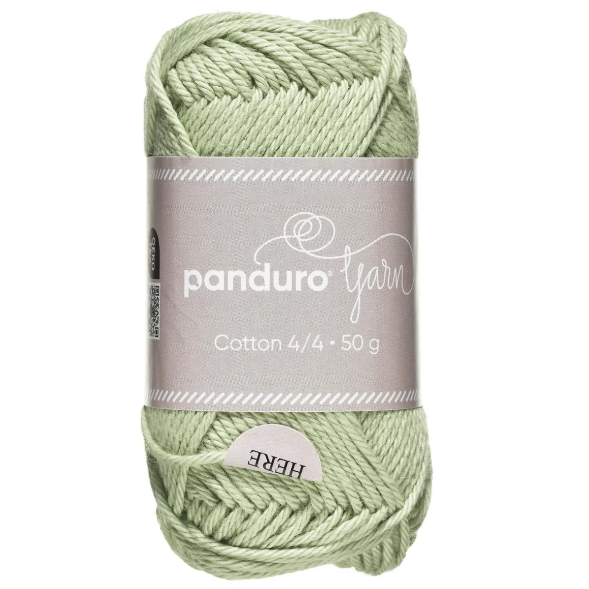 Garn Cotton 4/4 50 g tåkegrønn