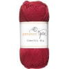 Garn Cotton 8/4 50g Vinrødt