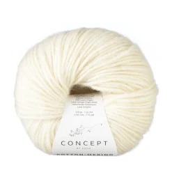 Garn Cotton Merino 50 g natur 100