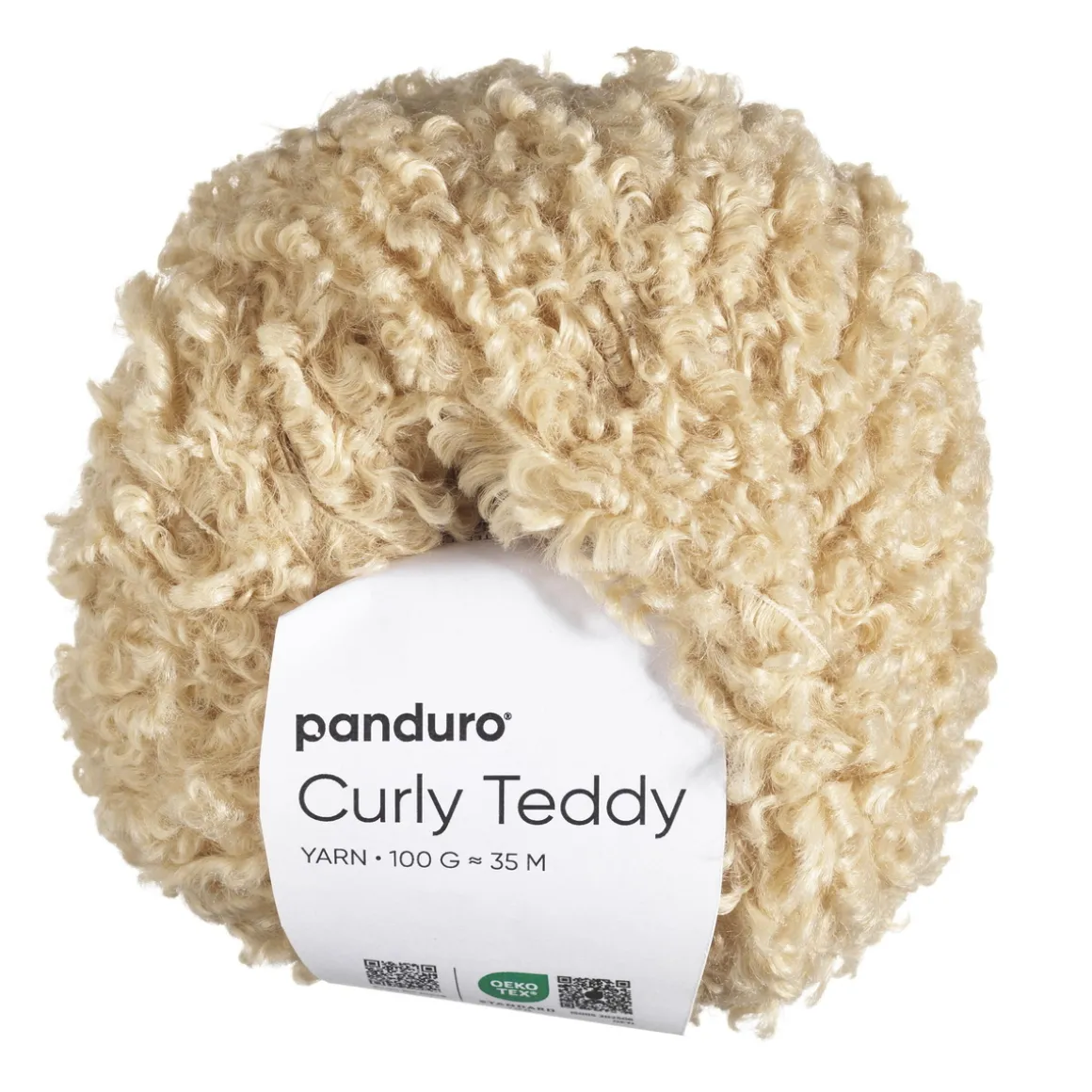 Garn Curly Teddy 50 g beige