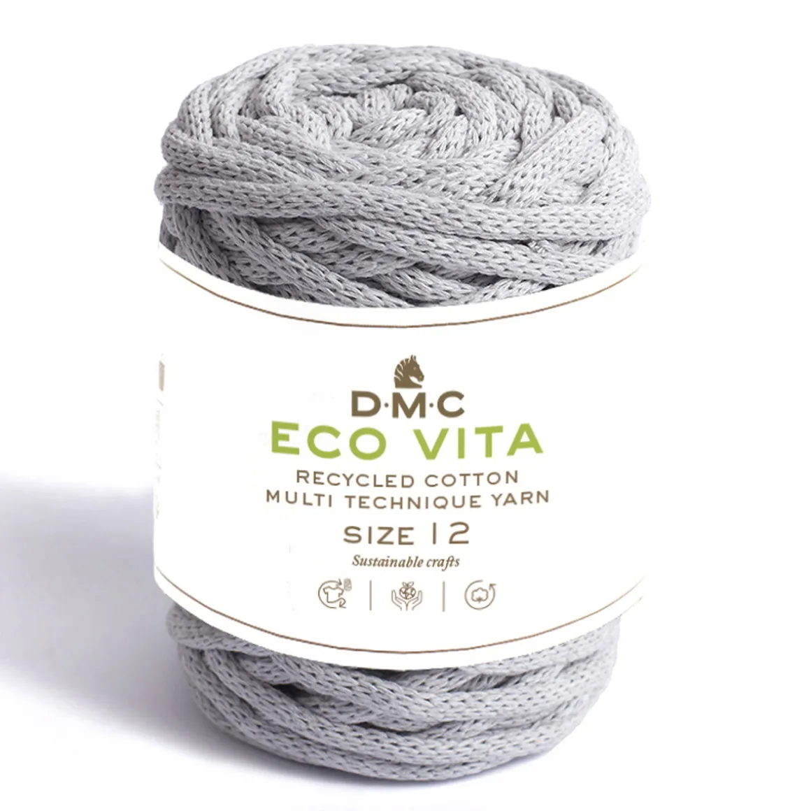 Garn DMC Eco Vita 12 250 g – lysegrå 121