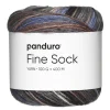 Garn Fine Sock 100 g blå, brune og grå nyanser