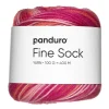 Garn Fine Sock 100 g rosa og røde nyanser