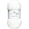 Garn Fine Velvet 50 g hvit – fløyelsmykt og himmelsk mykt garn