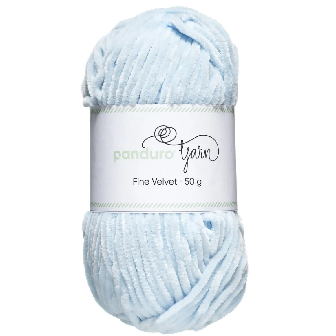 Garn Fine Velvet 50 g lyseblå – fløyelsmykt og himmelsk mykt garn