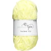 Garn Fine Velvet 50 g lysegul – fløyelsmykt og himmelsk mykt garn