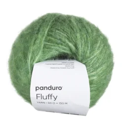 Garn Fluffy 50 g grønn