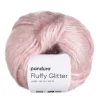 Garn Fluffy Glitter 50 g rosa