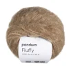 Garn Fluffy 50 g mørk beige
