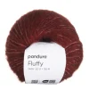 Garn Fluffy 50 g mørk rust