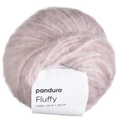 Garn Fluffy 50 g pudderrosa