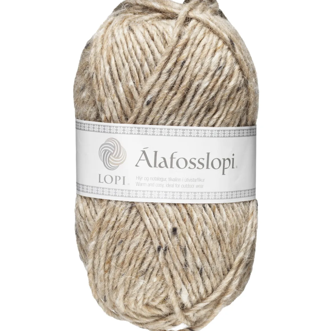 Garn Istex Alafosslopi 100 g beigemelert – 9976 Beige tweed