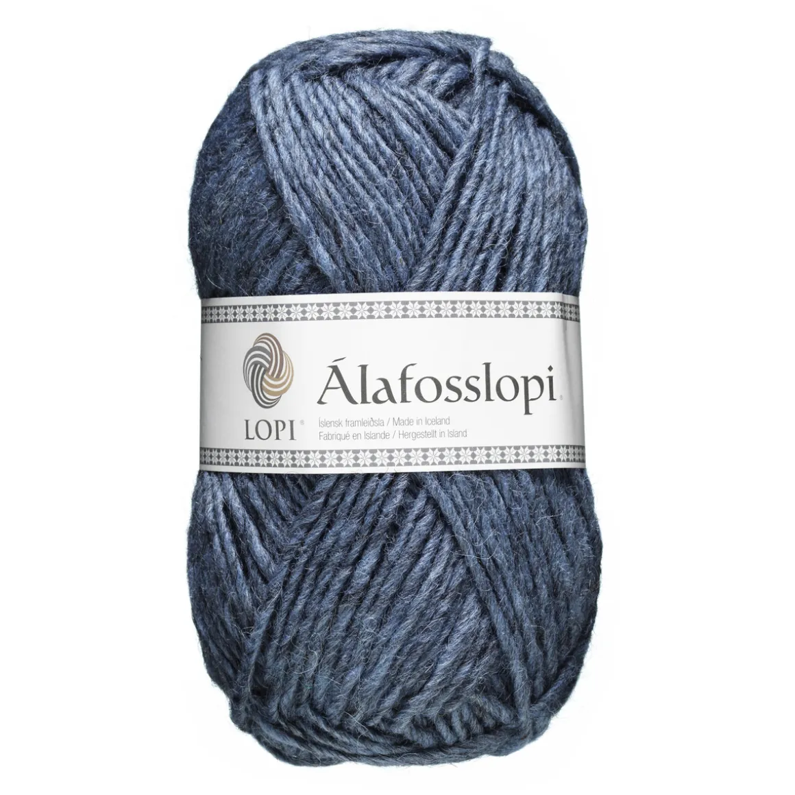 Garn Istex Alafosslopi 100 g denim – 9958 Light denim heather