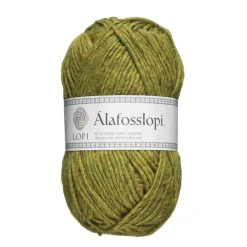 Garn Istex Alafosslopi 100 g gulgrønn – 9965 Chartreuse green heather