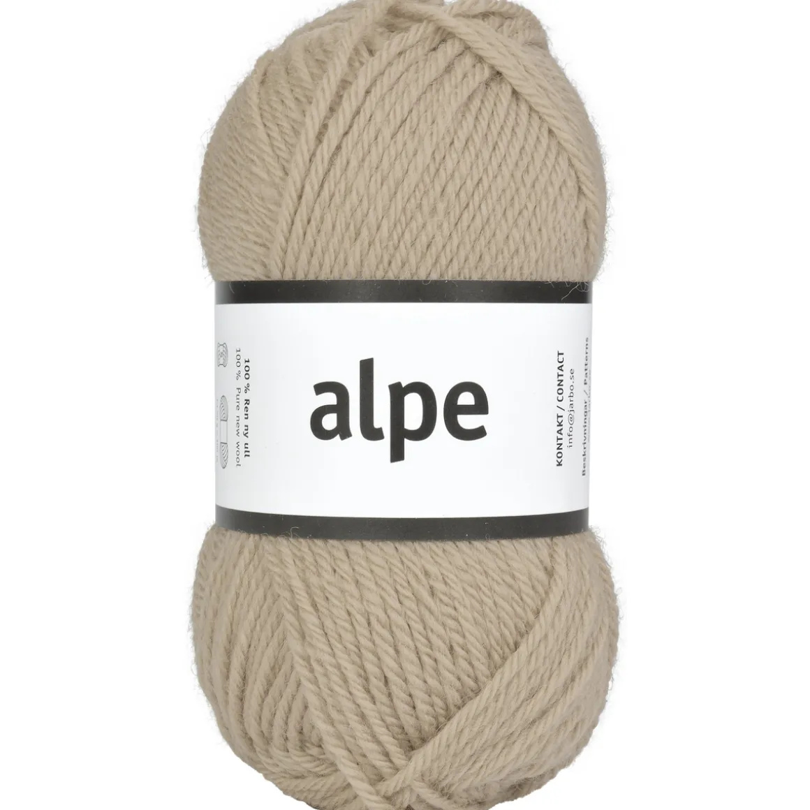 Garn Järbo Alpe 50 g beige – 36120 Caramel beige